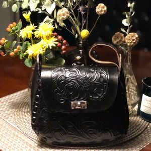 leather handmade Mexican bag